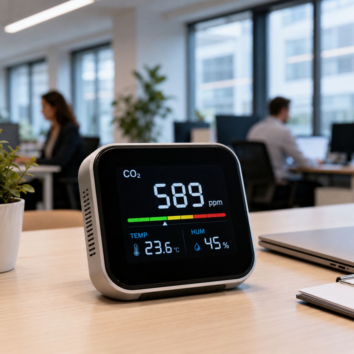 Sensor de CO2 para controlar la calidad del aire interior